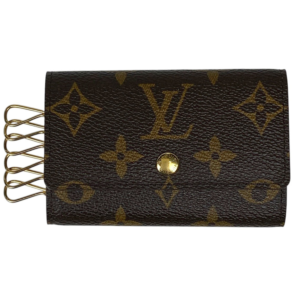 ルイ・ヴィトン ミュルティクレ 6 鍵入れ キーホルダー キーフック キーケース モノグラム ブラウン M62630 レディース 【中古】brbag