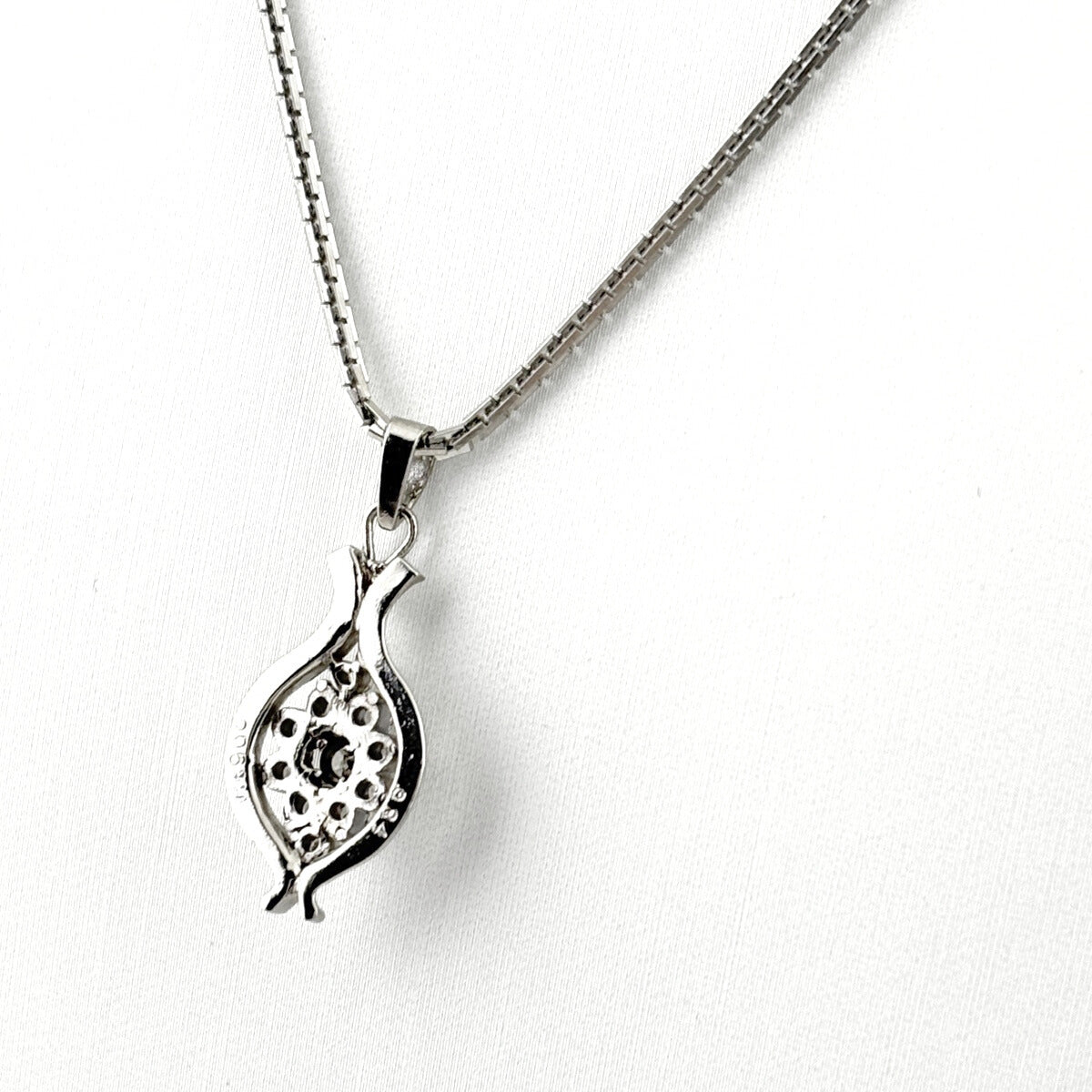 バイセル公式】約43cm フラワー ネックレス プラチナ ペンダント 花