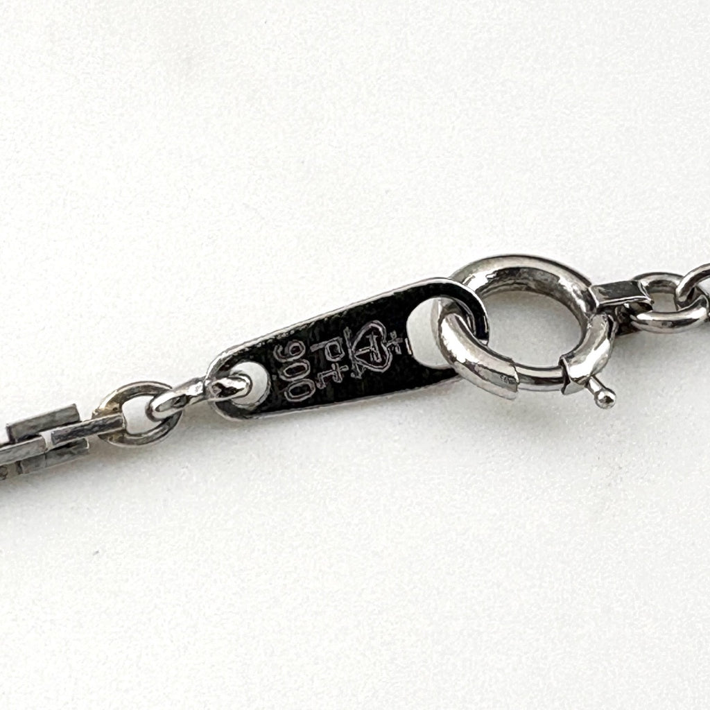 約43cm フラワー ネックレス プラチナ ペンダント 花 Pt900 ダイヤモンド レディース 【中古】nbjwl