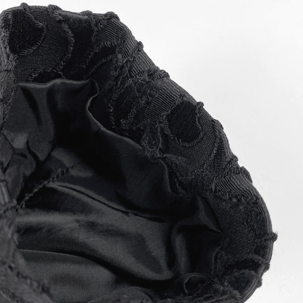 クリスチャンディオール ジャガード ノーカラージャケット コート 貝殻モチーフ アウター その他コート 絹 毛 ブラック レディース 【中古】brapp