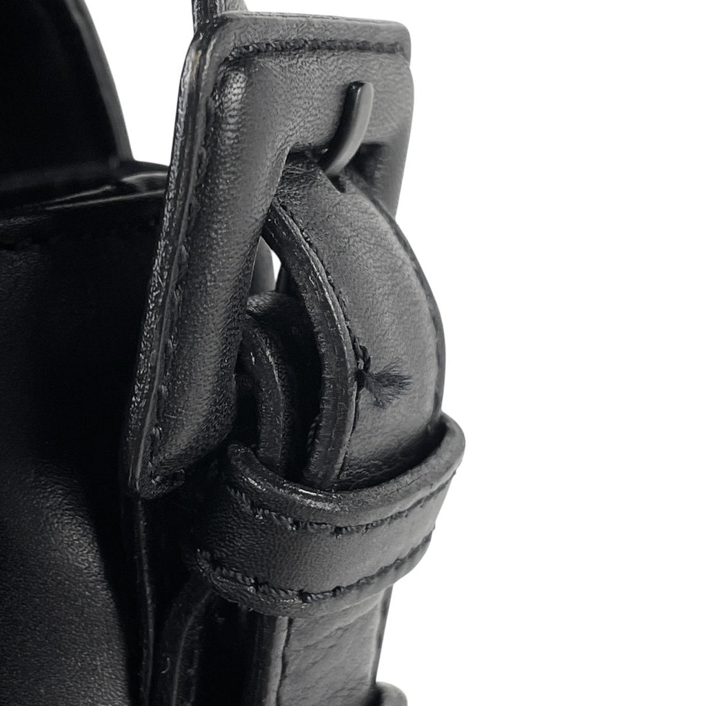 シャネル ロゴ ショルダーバッグ レザー ブラック レディース 【中古】brbag