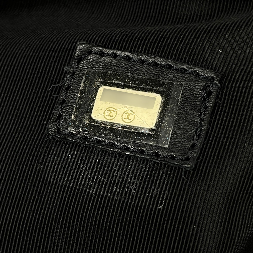 シャネル ロゴ ショルダーバッグ レザー ブラック レディース 【中古】brbag