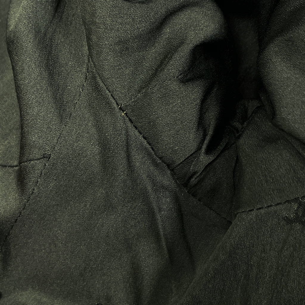 シャネル ツイード セットアップ ココマークボタン ノーカラー 98A マフラー付き セットアップ スカートスーツ グリーン ブラウン レディース 【中古】brapp