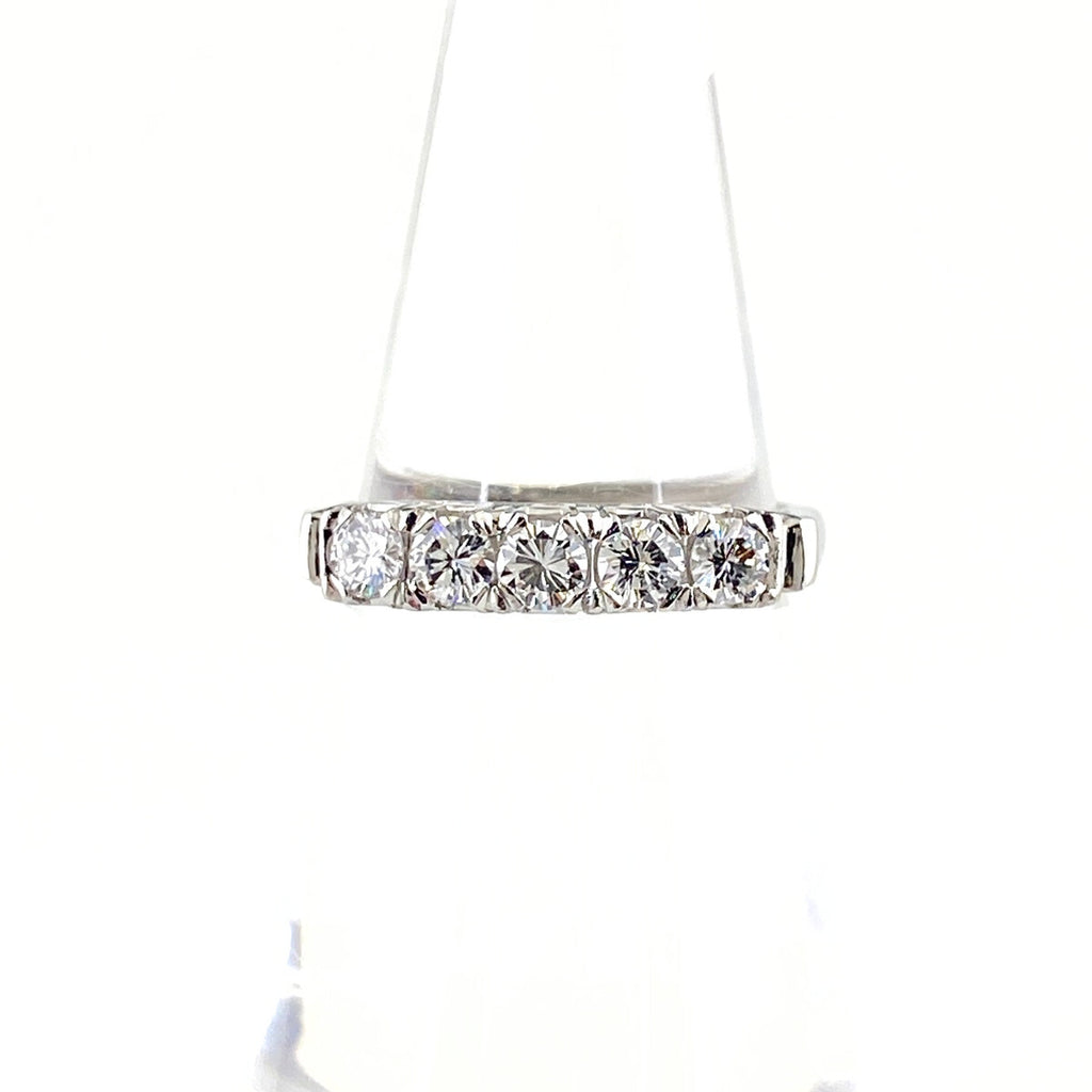 メレダイヤ デザインリング プラチナ 指輪 リング 10号 Pt900 ダイヤモンド レディース 【中古】nbjwl