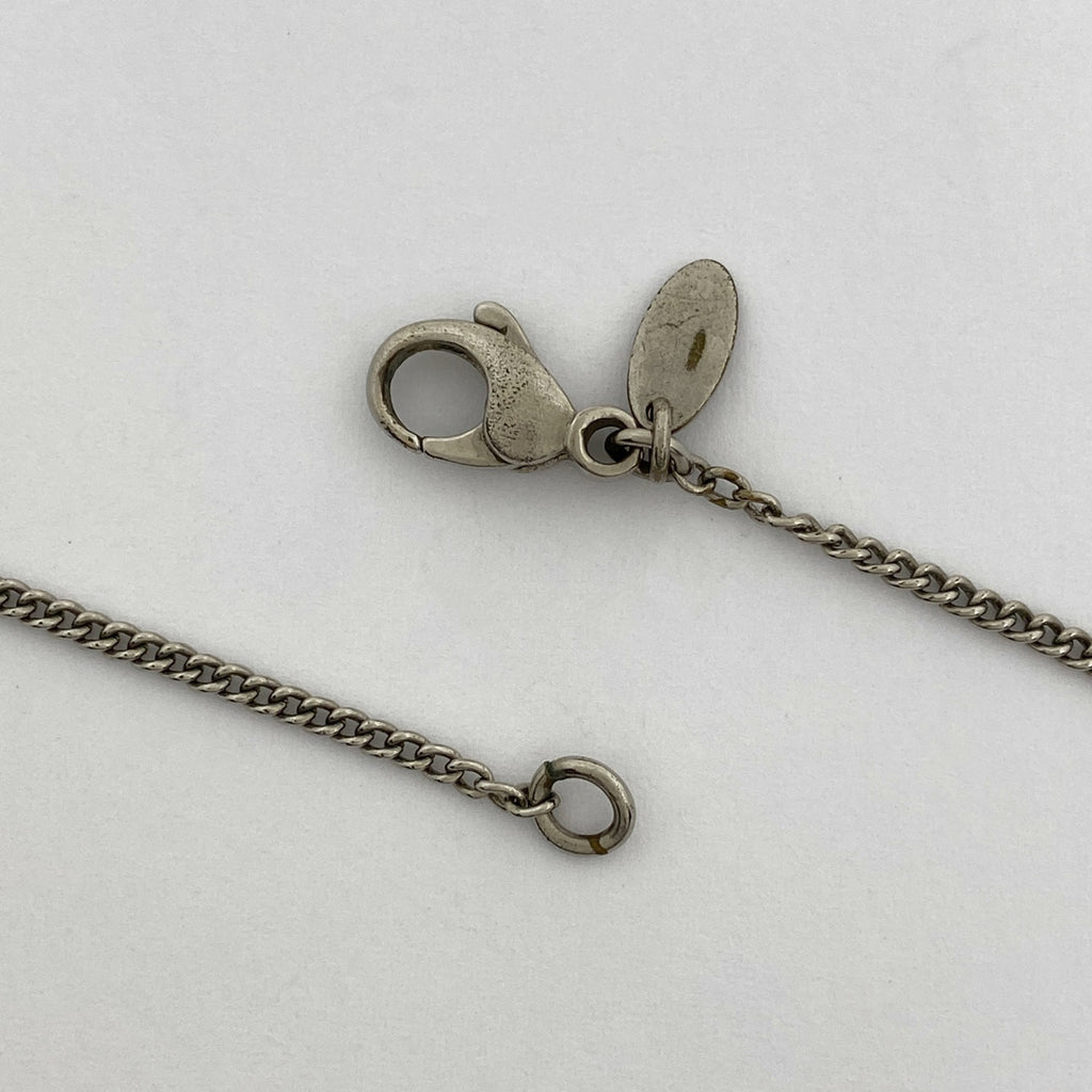 シャネル ココマーク ネックレス カメリア ネックレス シルバーメッキ シルバー ブラック レディース 【中古】bracc