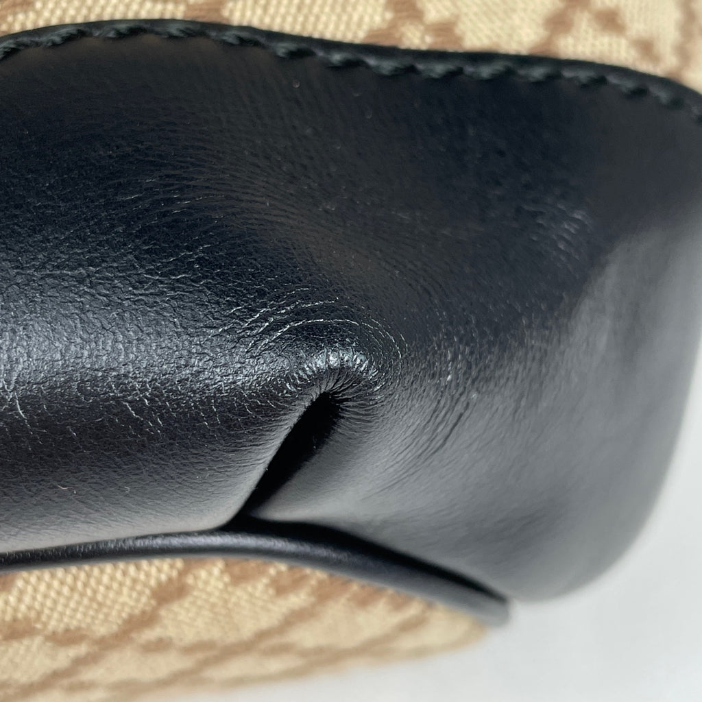 グッチ ディアマンテ スーキー ハンドバッグ 2WAY ショルダーバッグ ハンドバッグ キャンバス ブラウン ブラック 247902 レディース 【中古】brbag