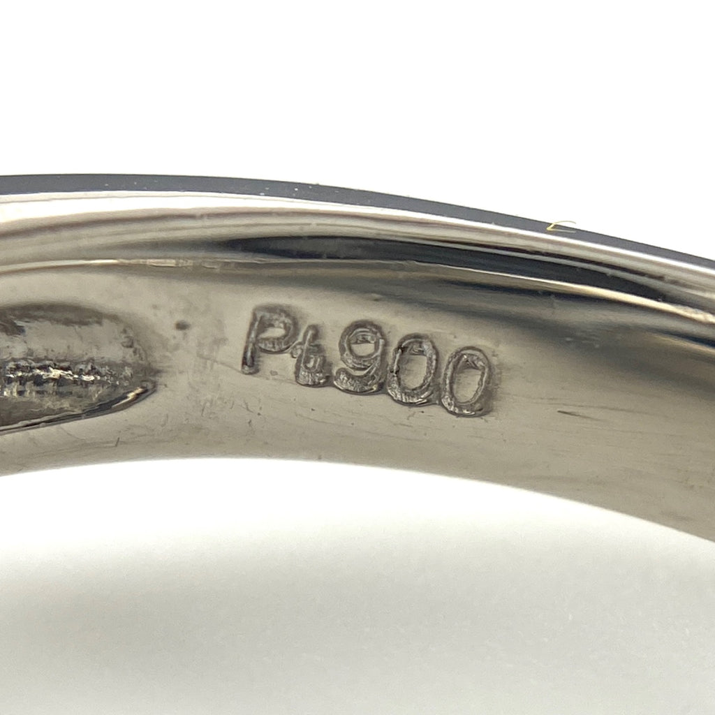 パール デザインリング プラチナ 指輪 メレダイヤ リング 12.5号 Pt900 パール ダイヤモンド レディース 【中古】nbjwl