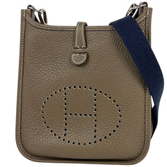 エルメス エヴリン TPM アマゾン ポシェット ミニ パンチング ショルダーバッグ トリヨンクレマンス エトゥープ　 Z レディース 【中古】brbag