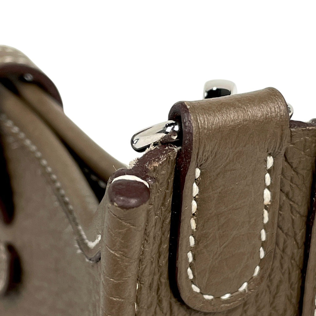 エルメス エヴリン TPM アマゾン ポシェット ミニ パンチング ショルダーバッグ トリヨンクレマンス エトゥープ　 Z レディース 【中古】brbag