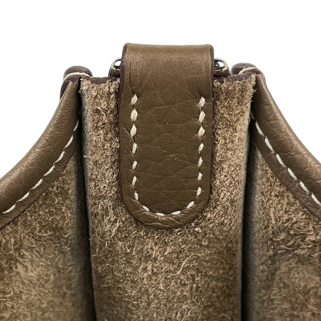 エルメス エヴリン TPM アマゾン ポシェット ミニ パンチング ショルダーバッグ トリヨンクレマンス エトゥープ　 Z レディース 【中古】brbag