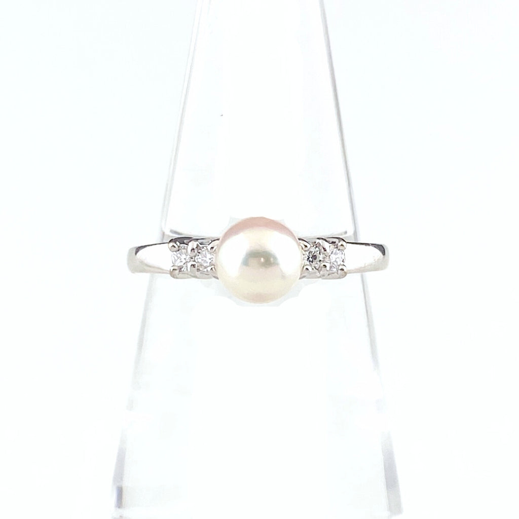 ミキモト K18 パール リング 9号 レディース 中古 brjwl