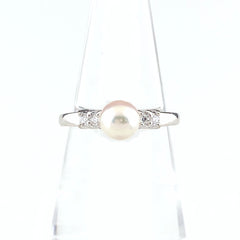 ミキモト K18 パール リング 9号 レディース 中古 brjwl