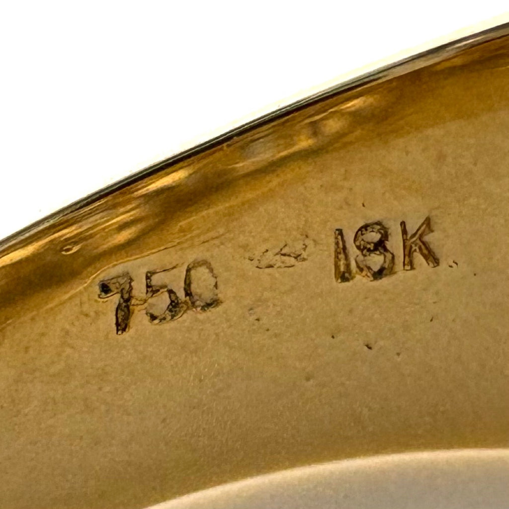 メレダイヤ デザインリング YG イエローゴールド 指輪 リング 11号 750 ダイヤモンド レディース 【中古】nbjwl