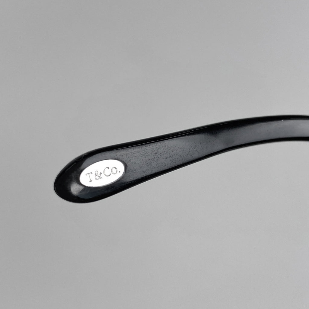 ティファニー ロゴ サングラス アイウェア サングラス プラスチック ラインストーン ブラック TF4104 レディース 【中古】brbag