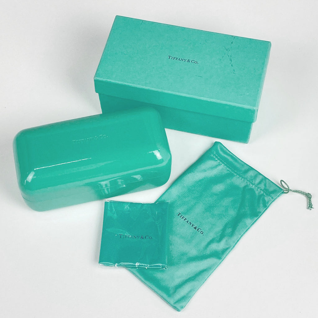 ティファニー ロゴ サングラス アイウェア サングラス プラスチック ラインストーン ブラック TF4104 レディース 【中古】brbag