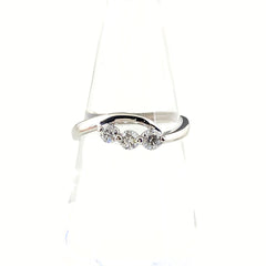 メレダイヤ デザインリング プラチナ 指輪 リング 12.5号 Pt900 ダイヤモンド レディース 【中古】nbjwl