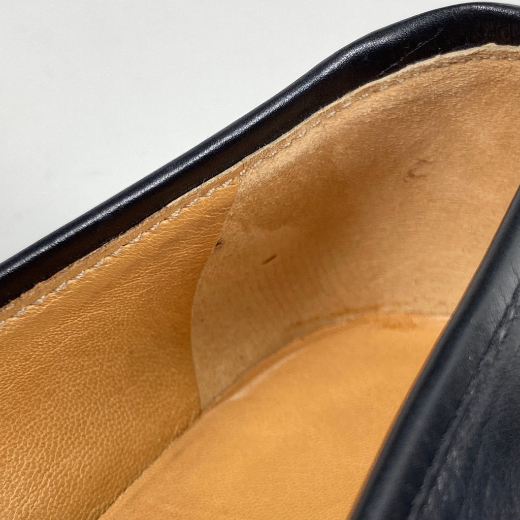 エルメス Hロゴ ローファー 靴 レザー ブラック レディース 【中古】brapp