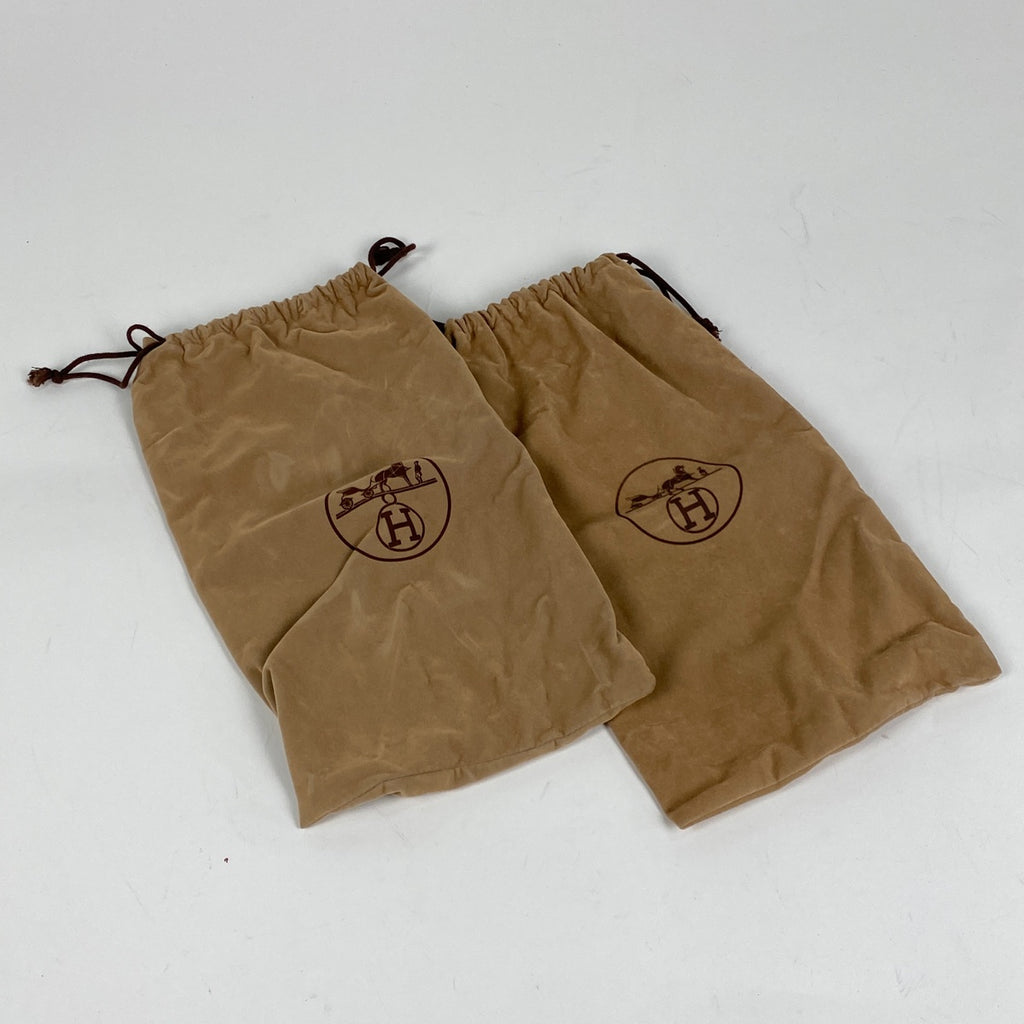 エルメス Hロゴ ローファー 靴 レザー ブラック レディース 【中古】brapp