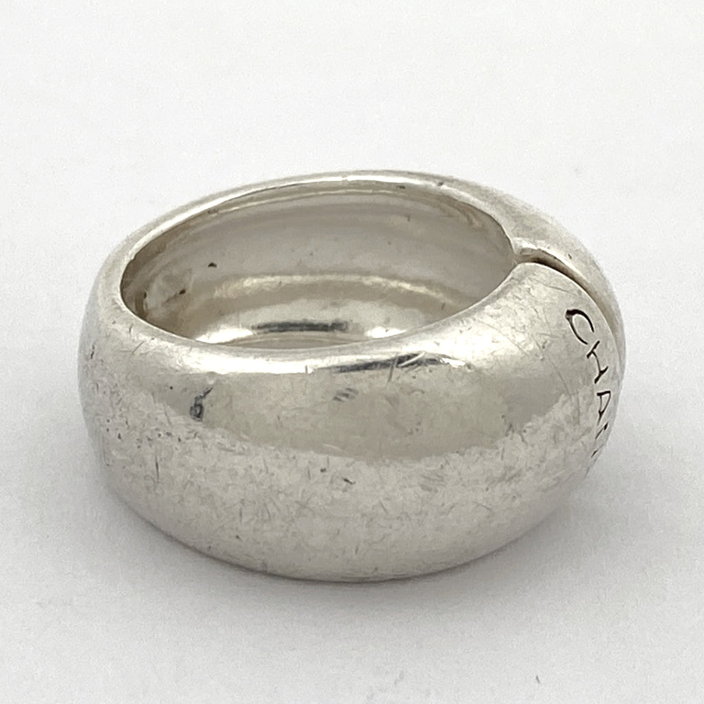 シャネル ロゴ リング 指輪 リング 9号 シルバー925 シルバー レディース 【中古】bracc