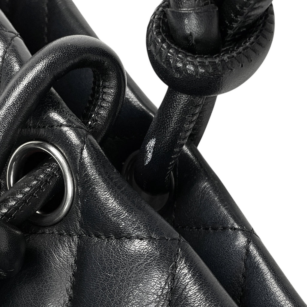 シャネル カンボンライン ラージ トートバッグ ココマーク ショルダーバッグ トートバッグ レザー ブラック ピンク A25169 レディース 【中古】brbag