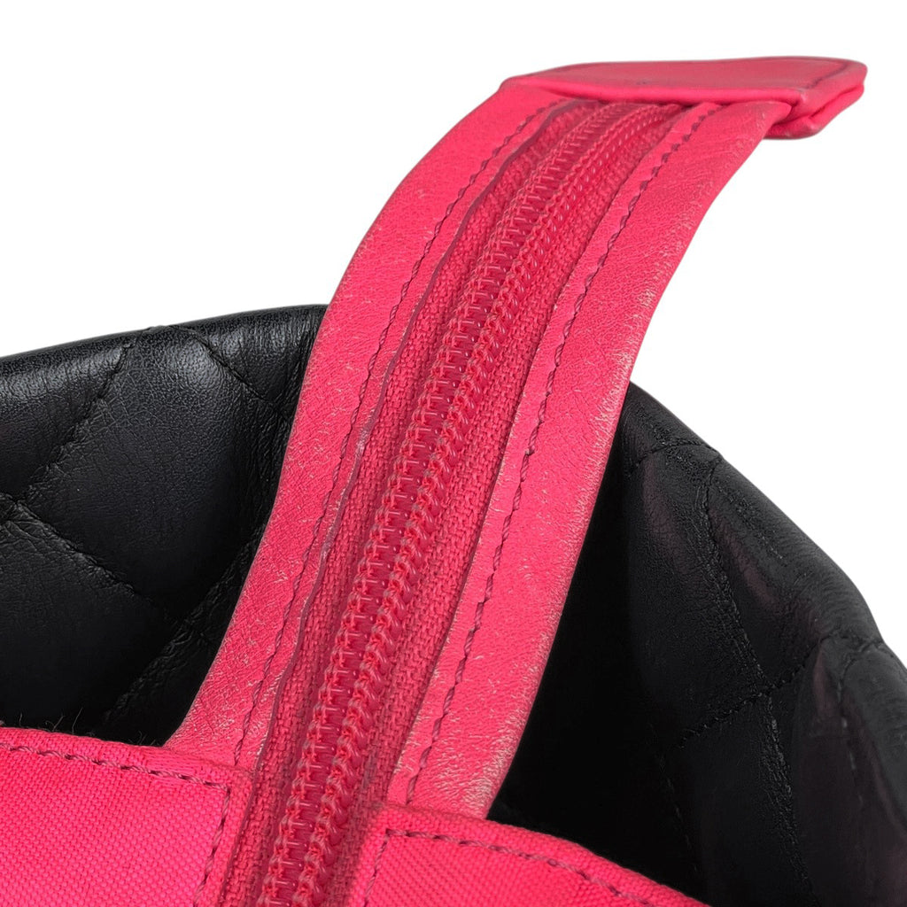 シャネル カンボンライン ラージ トートバッグ ココマーク ショルダーバッグ トートバッグ レザー ブラック ピンク A25169 レディース 【中古】brbag