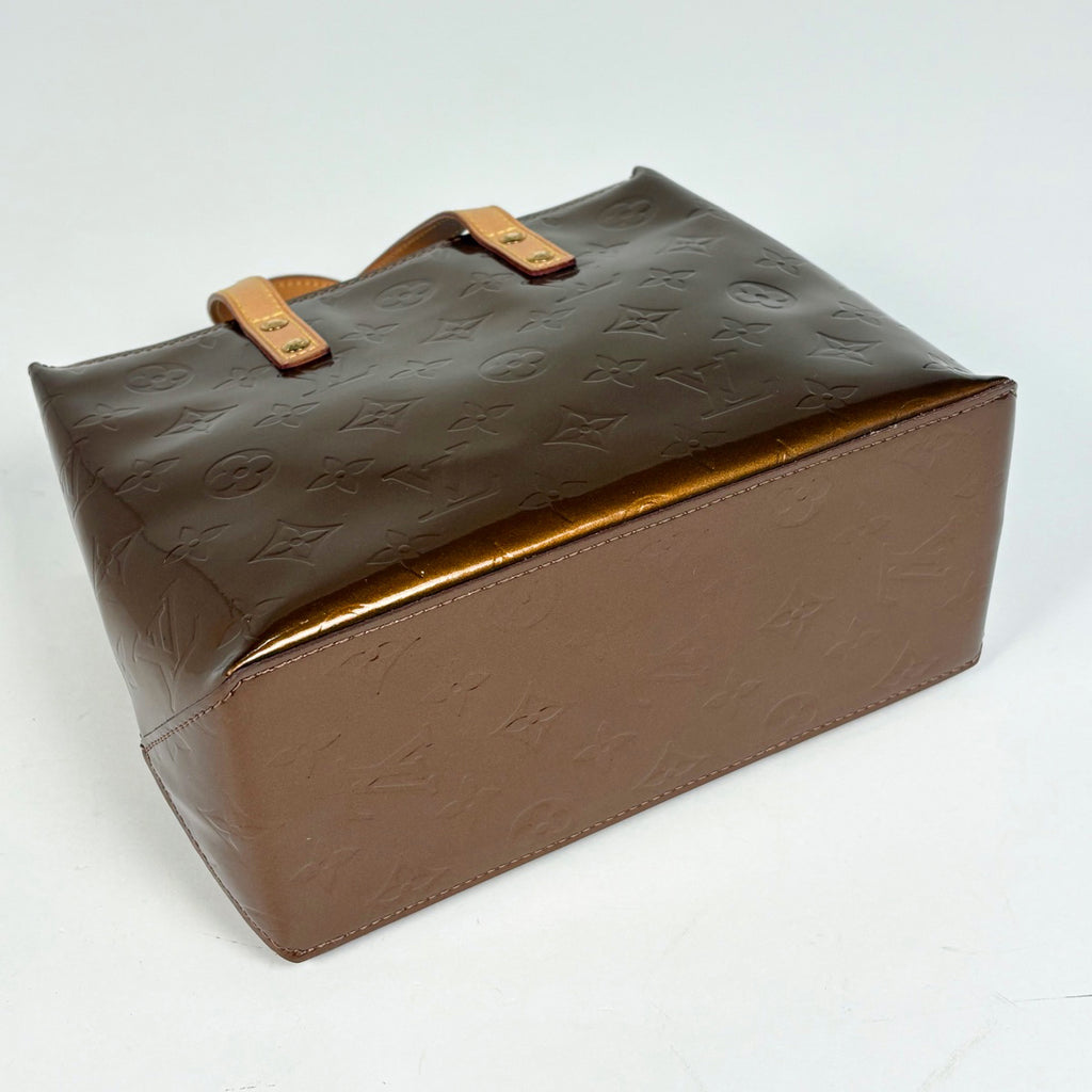 ルイ・ヴィトン リードPM ショルダーバッグ エナメル パテント モノグラムヴェルニ ブロンズ M91146 レディース 中古 brbag