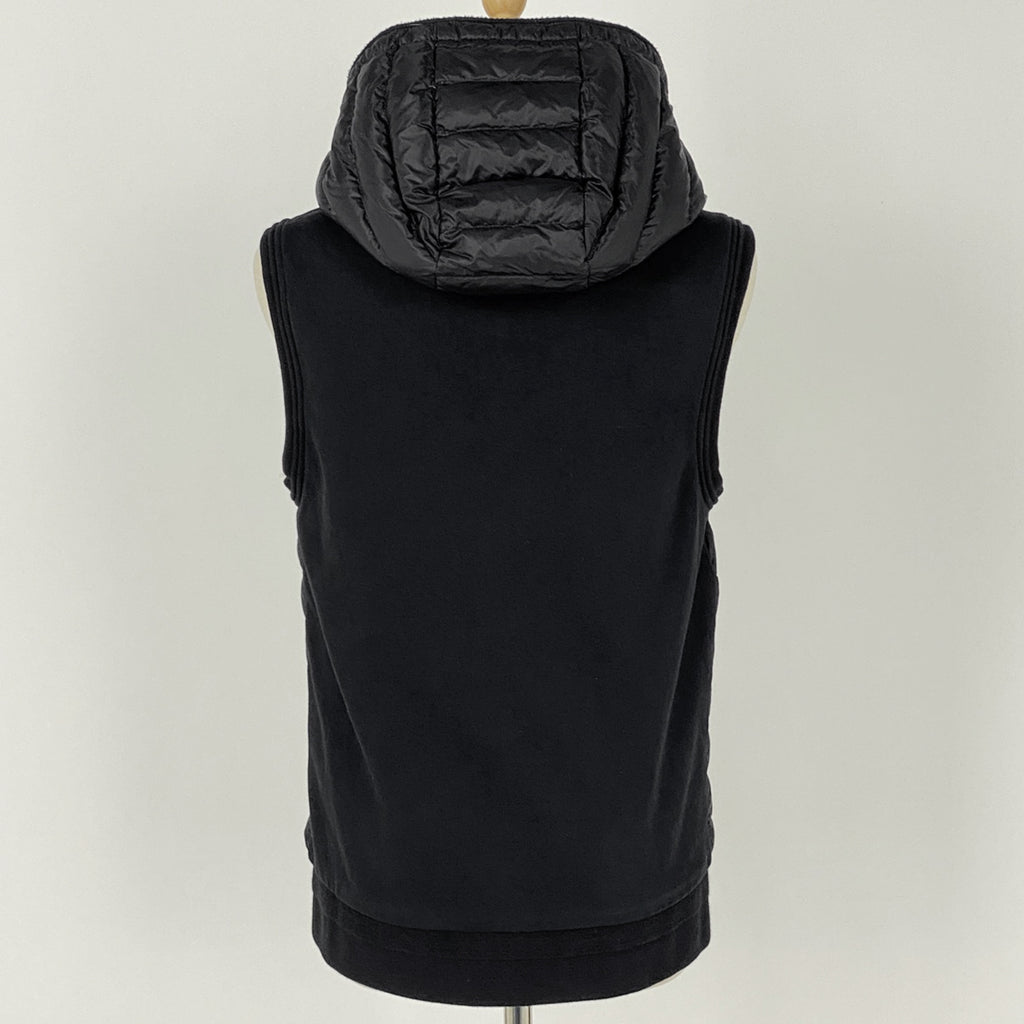 モンクレール ロゴ フーディ ダウンベスト MAGLIA 切り替え アウター ダウンベスト ブラック レディース 【中古】brapp