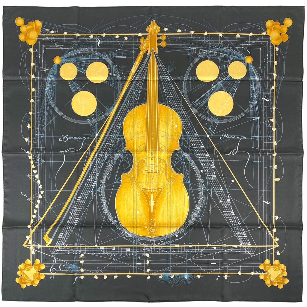 エルメス カレ90 球体が奏でる音楽 スカーフ レディース 中古 brbag