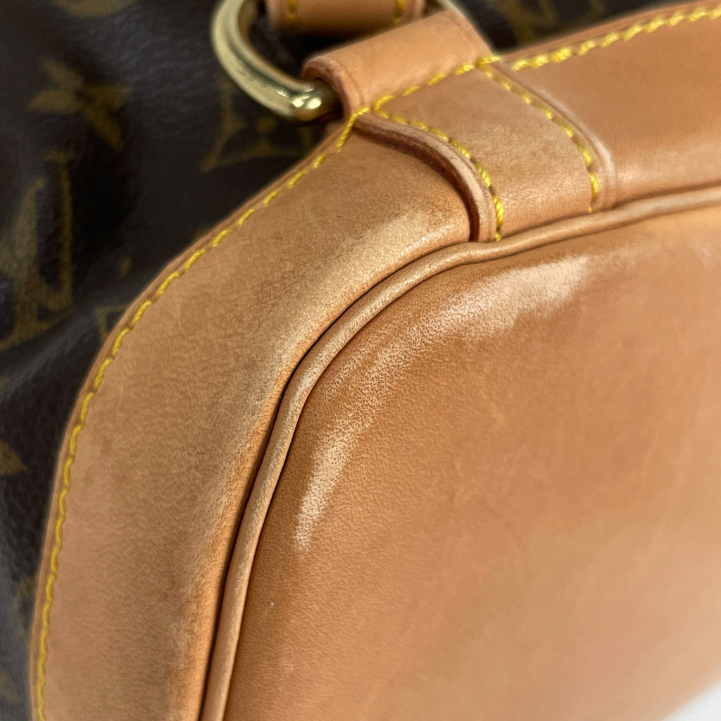 ルイ・ヴィトン モンスリ GM バックパック デイパック リュック モノグラム ブラウン M51135 レディース 【中古】brbag