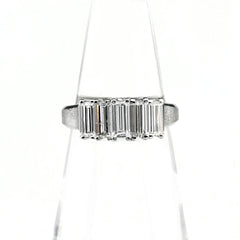 メレダイヤ デザインリング プラチナ 指輪 リング 9号 Pt900 ダイヤモンド レディース 【中古】nbjwl