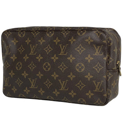 ルイ・ヴィトン トゥルース トワレット 28 メイク コスメ セカンドバッグ 化粧ポーチ モノグラム ブラウン M47522 レディース 【中古】brbag