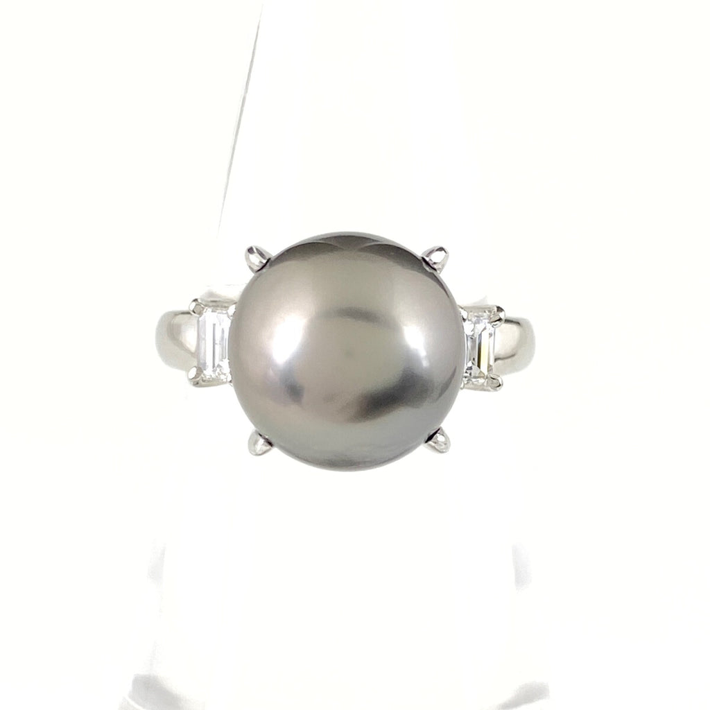 Pt900 パール リング 11.5号 10.7mm レディース 中古 nbjwl