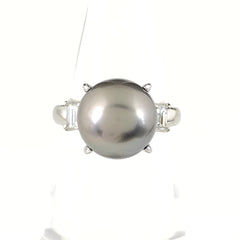 Pt900 パール リング 11.5号 10.7mm レディース 中古 nbjwl