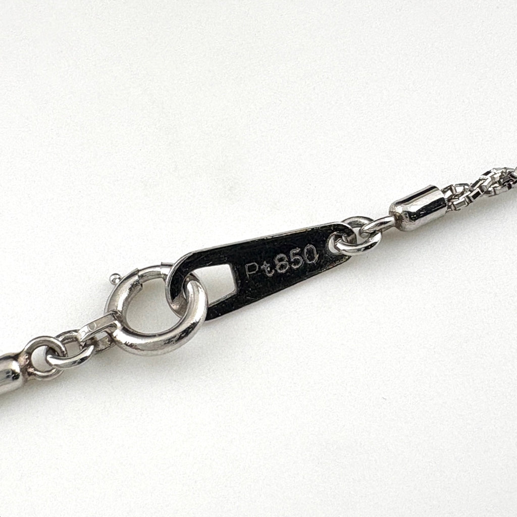 エメラルド デザインネックレス プラチナ ペンダント ダイヤモンド ネックレス Pt900 Pt850 エメラルド レディース 【中古】nbjwl