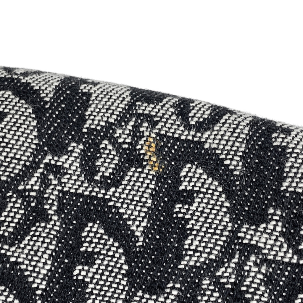 クリスチャンディオール トロッター柄 サドルバッグ ハンドバッグ ワンショルダー ロゴ ショルダーバッグ キャンバス ブラック グレー レディース 【中古】brbag