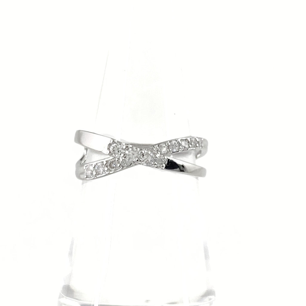 メレダイヤ デザインリング プラチナ 指輪 リング 12.5号 Pt900 ダイヤモンド レディース 【中古】nbjwl