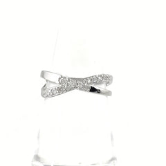 メレダイヤ デザインリング プラチナ 指輪 リング 12.5号 Pt900 ダイヤモンド レディース 【中古】nbjwl