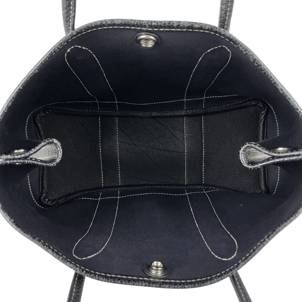 エルメス ガーデンパーティ TPM ハンドバッグ トートバッグ トワルオフィシエ ネイビー □H レディース 【中古】brbag