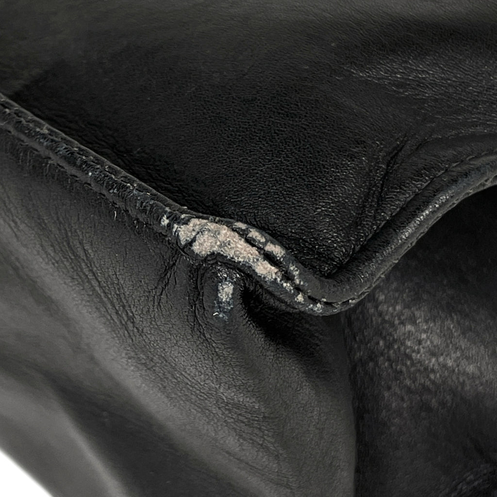 シャネル ココマーク チェーン トートバッグ 肩掛け ショルダーバッグ トートバッグ レザー ブラック レディース 【中古】brbag