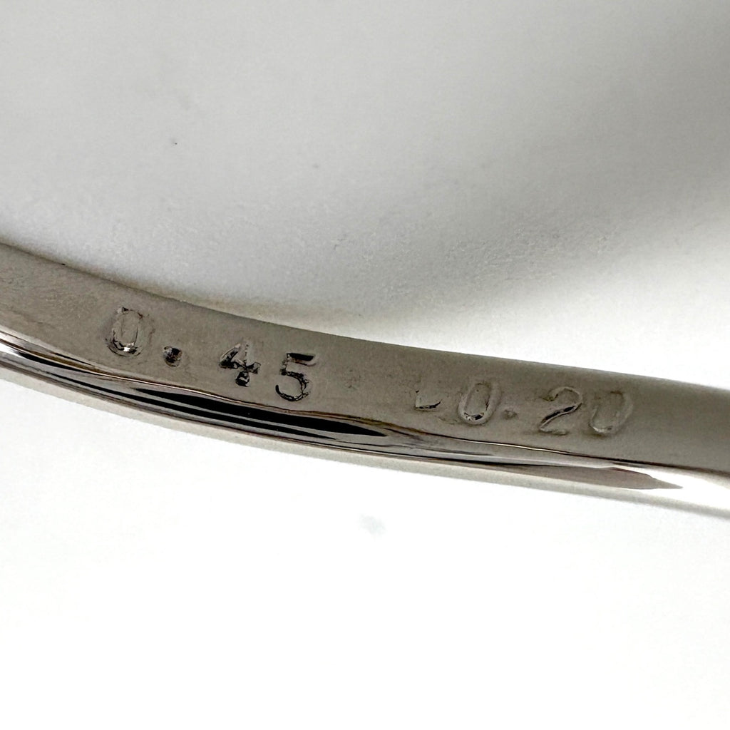 タンザナイト デザインリング プラチナ 指輪 メレダイヤ リング 11号 Pt900 タンザナイト ダイヤモンド レディース 【中古】nbjwl