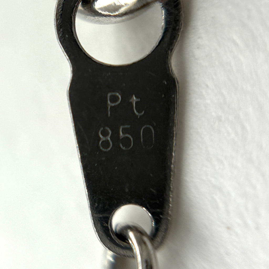 約40cm ダイヤモンド ネックレス プラチナ ペンダント Pt850 ダイヤモンド レディース 【中古】nbjwl