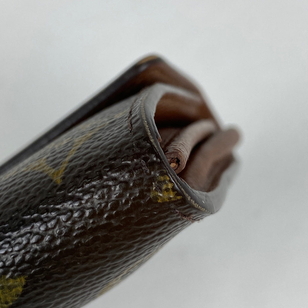 ルイ・ヴィトン ポシェット ポルト モネ クレディ 札入れ 小銭入れ 二つ折り 長財布 モノグラム ブラウン M61726 レディース 【中古】brbag