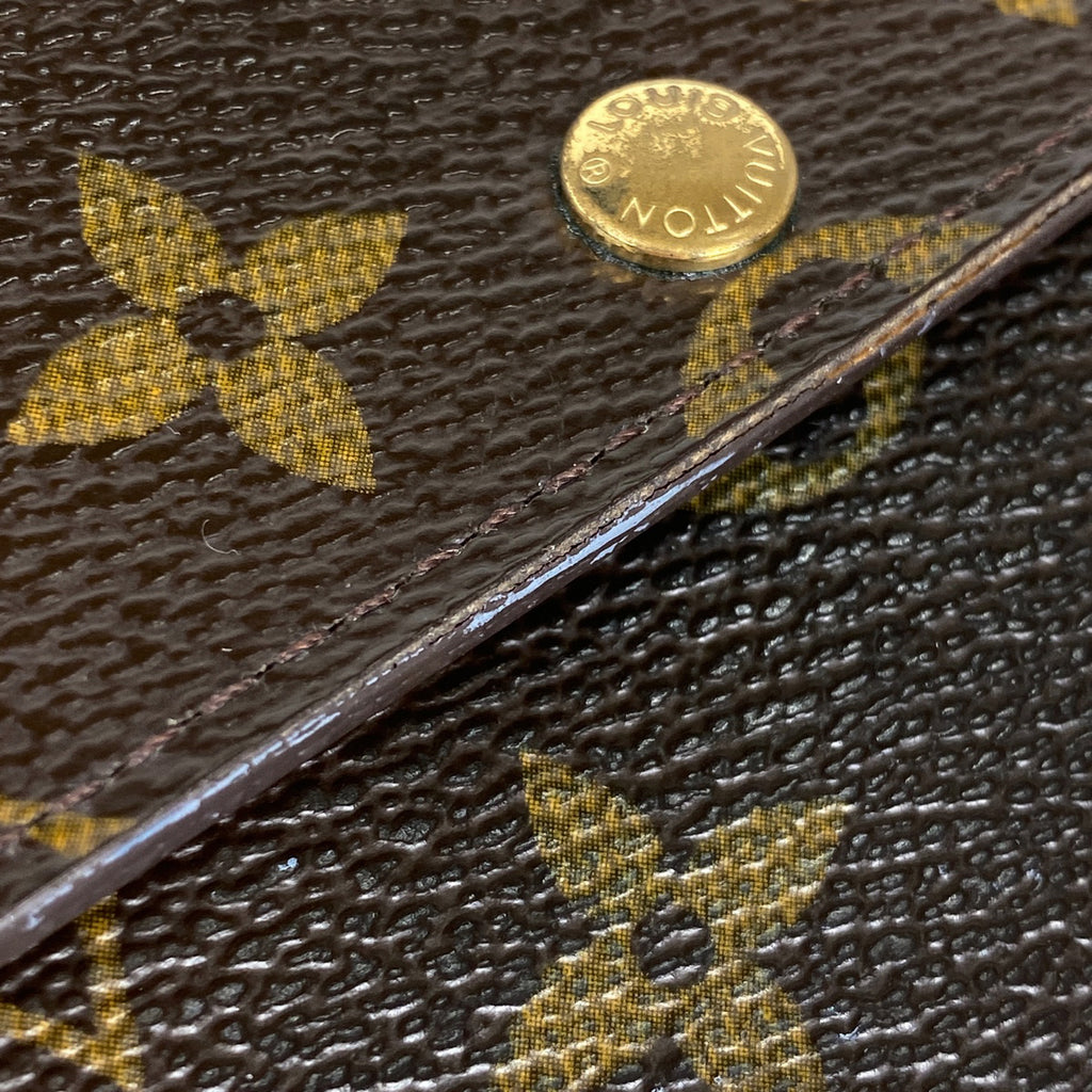 ルイ・ヴィトン ポシェット ポルト モネ クレディ 札入れ 小銭入れ 二つ折り 長財布 モノグラム ブラウン M61726 レディース 【中古】brbag