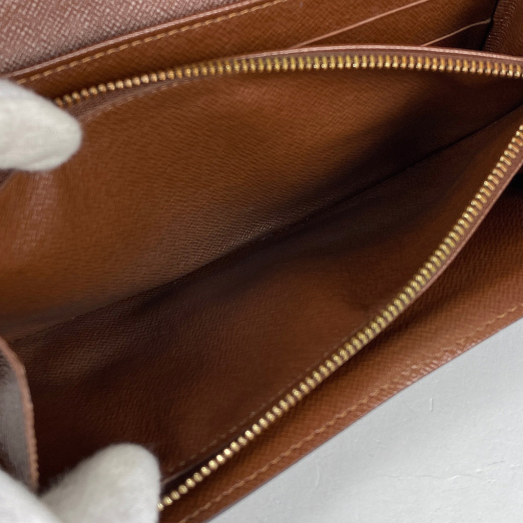 ルイ・ヴィトン ポシェット ポルト モネ クレディ 札入れ 小銭入れ 二つ折り 長財布 モノグラム ブラウン M61726 レディース 【中古】brbag