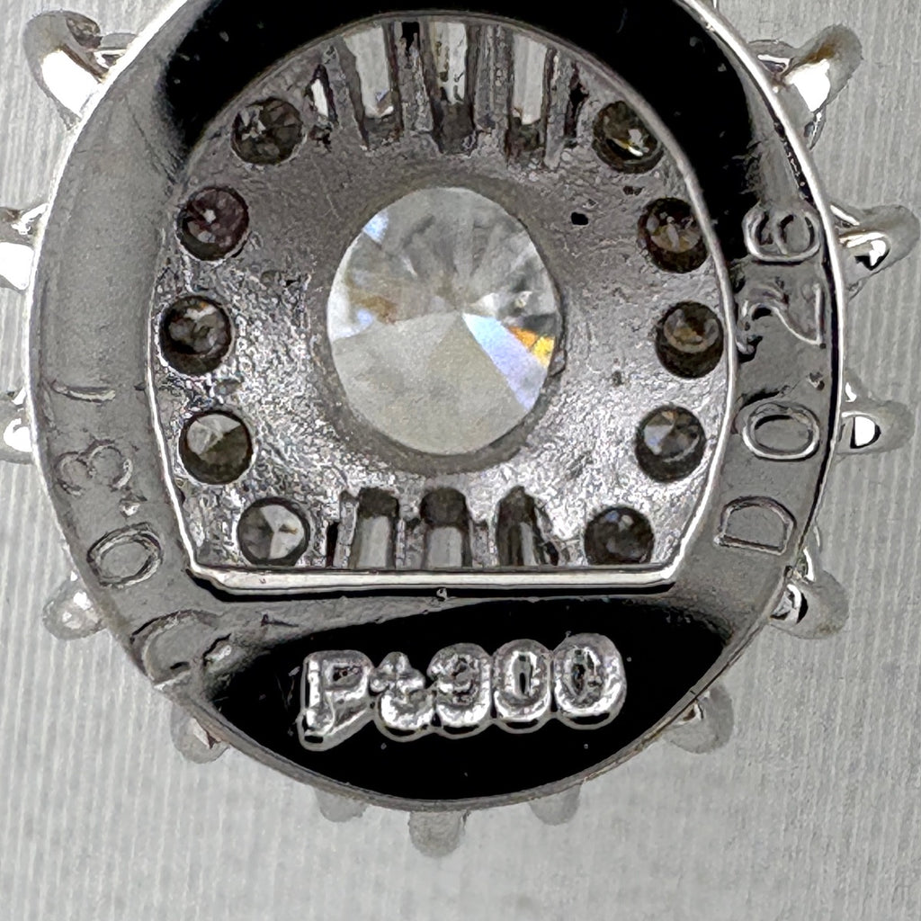 メレダイヤ デザインネックレス プラチナ YG イエローゴールド ペンダント ダイヤモンド ネックレス Pt900 Pt850 K18 レディース 【中古】nbjwl