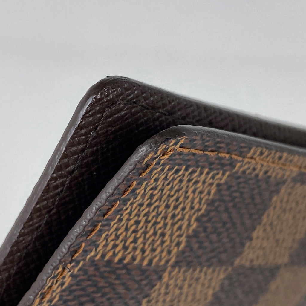 ルイ・ヴィトン アジェンダ ポッシュ 手帳カバー カード入れ 手帳・ブックカバー ダミエ ブラウン R20703 レディース 【中古】brbag