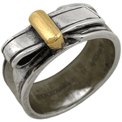 エルメス アルテミス リング 指輪 リング 10号 シルバー925 750 シルバー ゴールド レディース 【中古】bracc