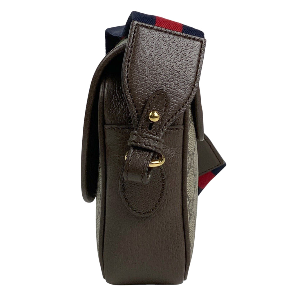 グッチ オフィディア スモール ショルダーバッグ シェリーライン ウェブ ダブルG ショルダーバッグ GGスプリーム ベージュ ブラウン 722117 レディース 【中古】brbag