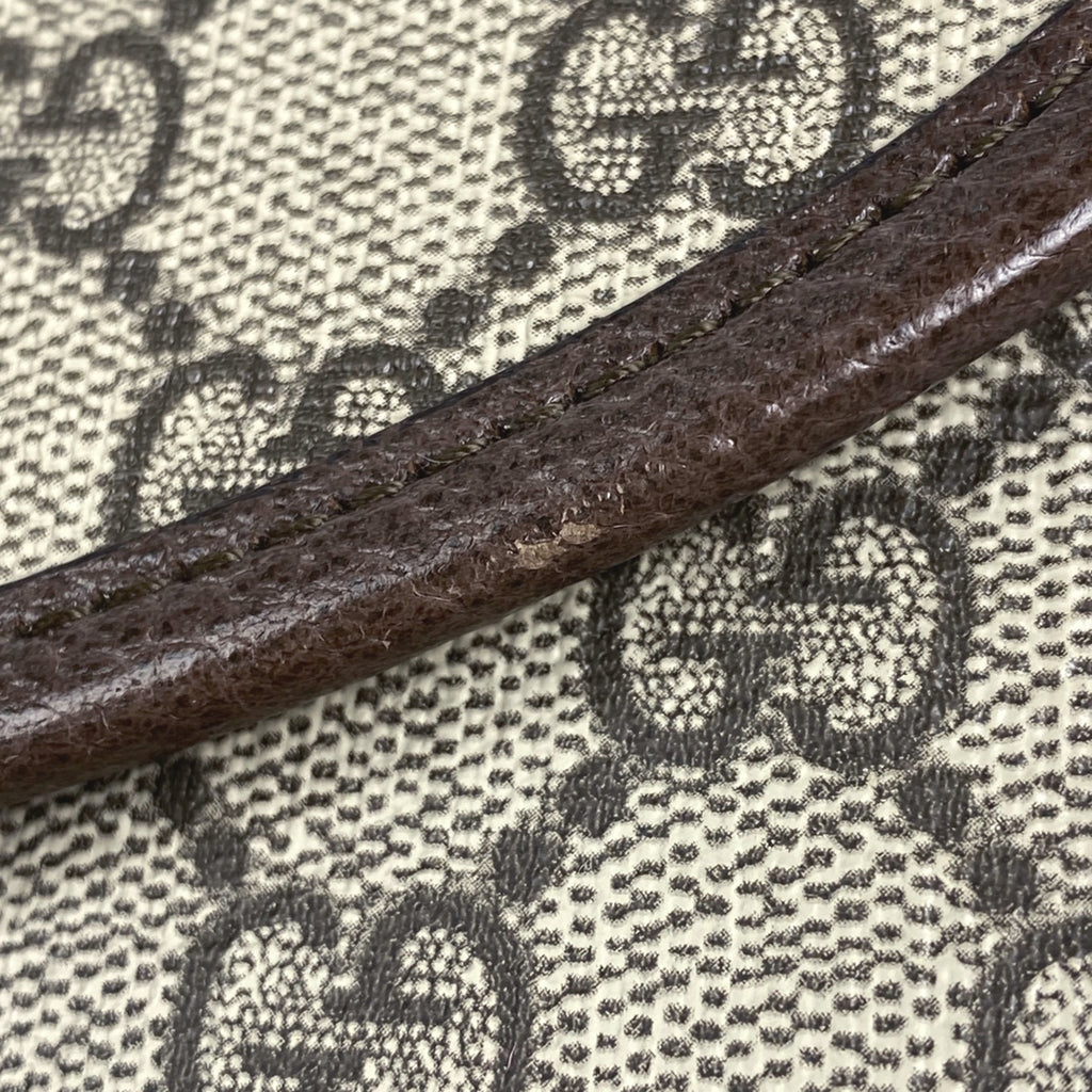 グッチ オフィディア スモール ショルダーバッグ シェリーライン ウェブ ダブルG ショルダーバッグ GGスプリーム ベージュ ブラウン 722117 レディース 【中古】brbag