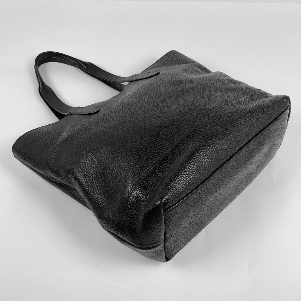 コーチ ロゴ トートバッグ ショルダーバッグ トートバッグ レザー ブラック レディース 【中古】brbag